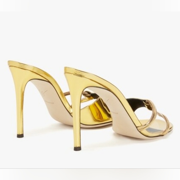 Giuseppe Zanotti Gold Mules - Picture 4 of 8